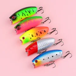 Señuelos Wobbler flotantes de plástico, tipo popper – para pesca
