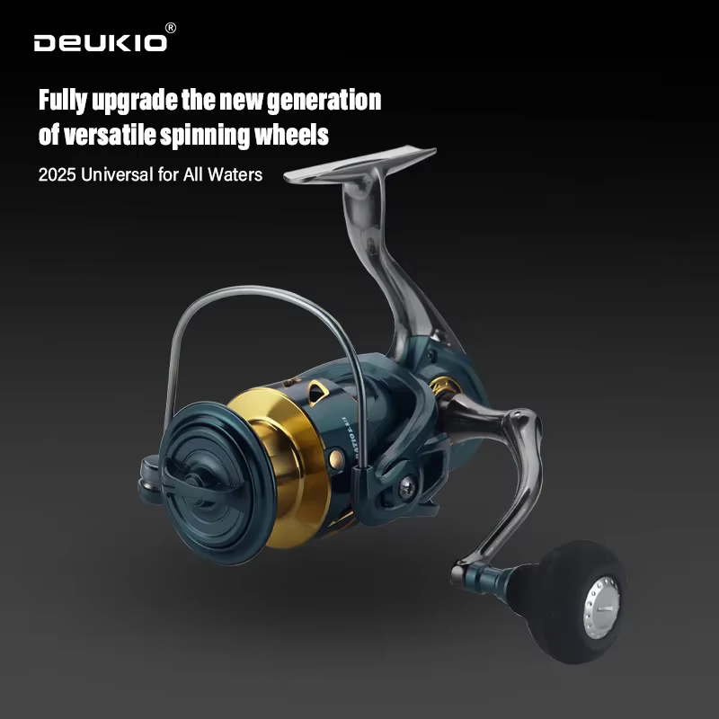 Carrete Spinning Carpa Deukio – Cuerpo monolítico sin huecos - imagen 2