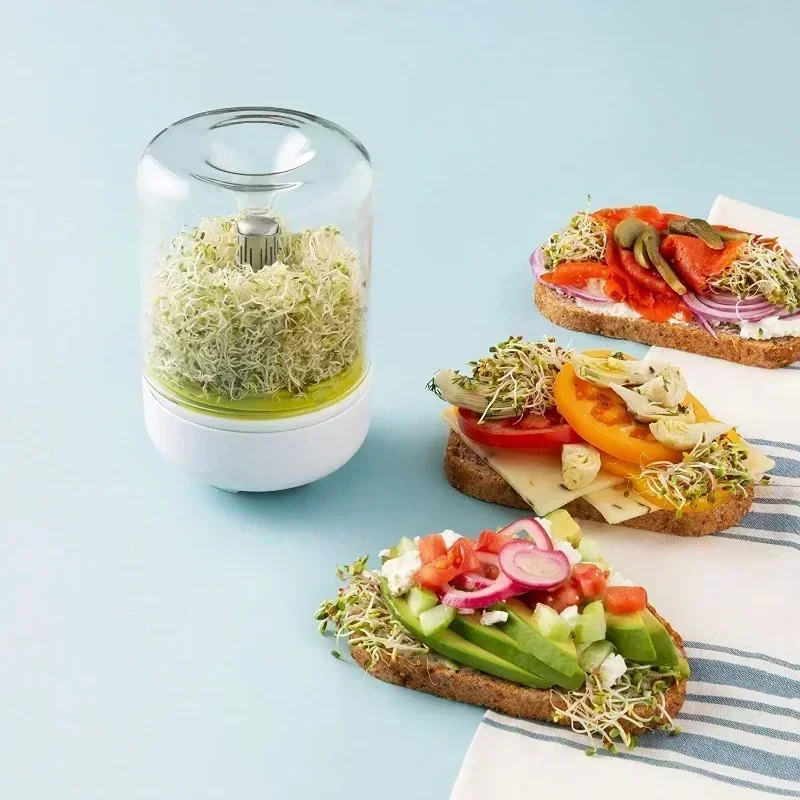 Kit de tarros para brotes boca ancha reutilizable - cultivo en casa - imagen 2