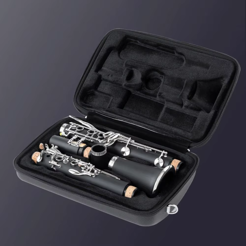 Interior acolchado de la bolsa para clarinete