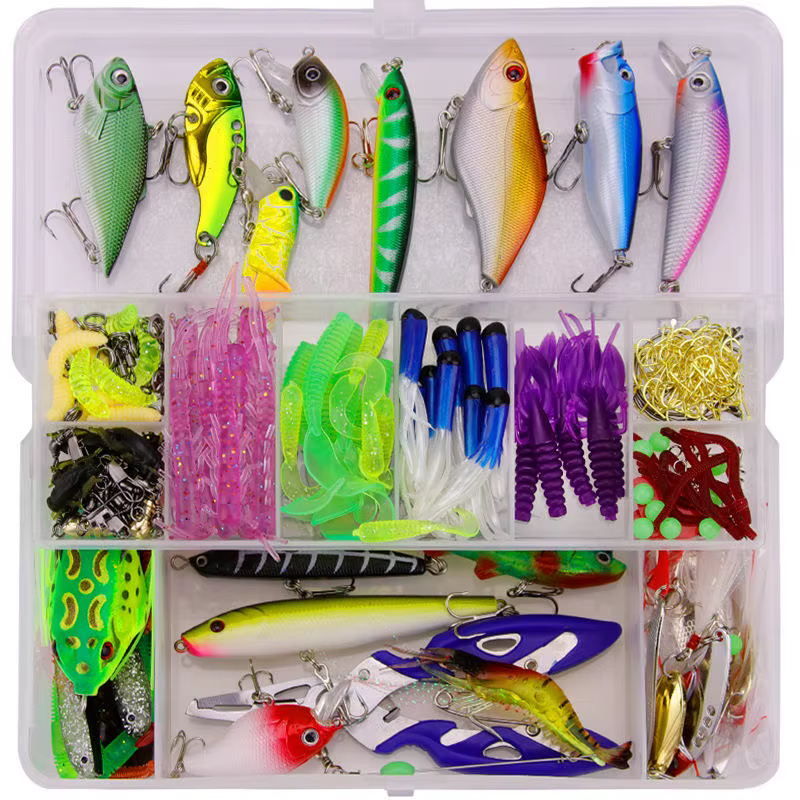 WEIHE Accesorios Pesca: Anzuelos, Giradores, Cebos en Caja