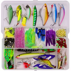 WEIHE Accesorios Pesca: Anzuelos, Giradores, Cebos en Caja