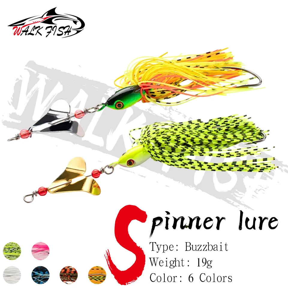 WALK FISH Spinnerbait – Señuelo giratorio para lubina agua dulce - imagen 2