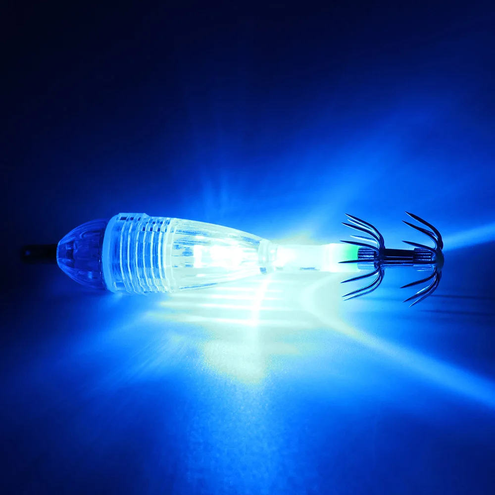 Luz LED mini para pesca de calamar subacuática con cebo intermitente - imagen 4