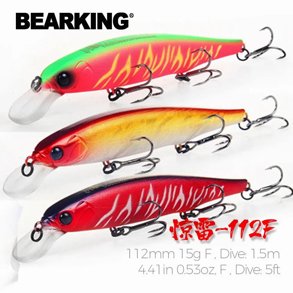Bearking M111 Minnow – Señuelo duro nadador para media agua