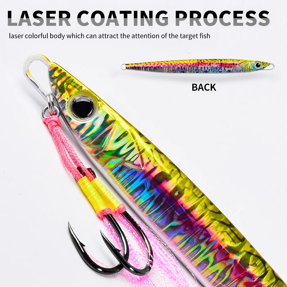 PROBEROS Jig metálico lento jigging con cuchara realista costa - imagen 4