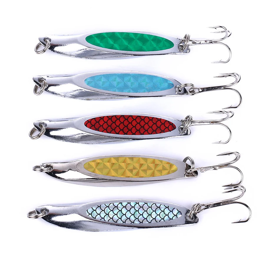 Señuelo Cuchara de Metal para Lubina con anzuelo - imagen 4
