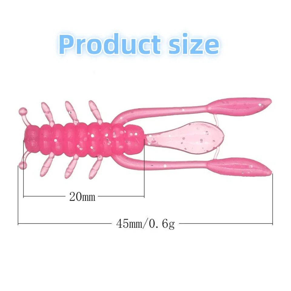 Señuelo Soft Swimbait TPE 45 mm – 0,6 g para bass y carpa