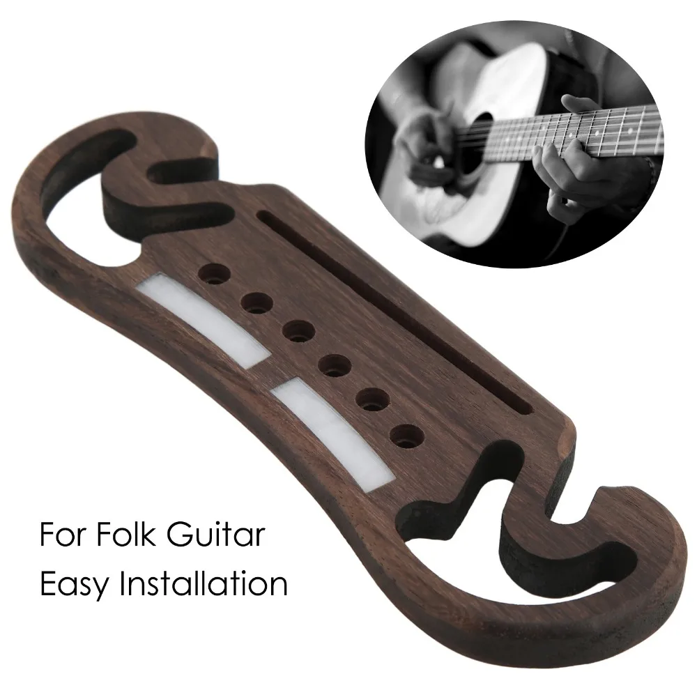 Puente de guitarra palisandro profesional – instalación fácil