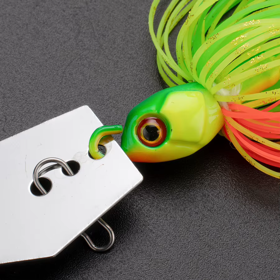 Jig Spinner con Falda de Silicona para Pesca de Lubina - imagen 5