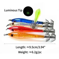 Jig calamar duro artificial para agua salada - colores verde azul
