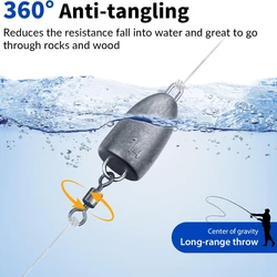Plomos Anti-enredos con Giratorio para Carolina Rig y Drop Shot