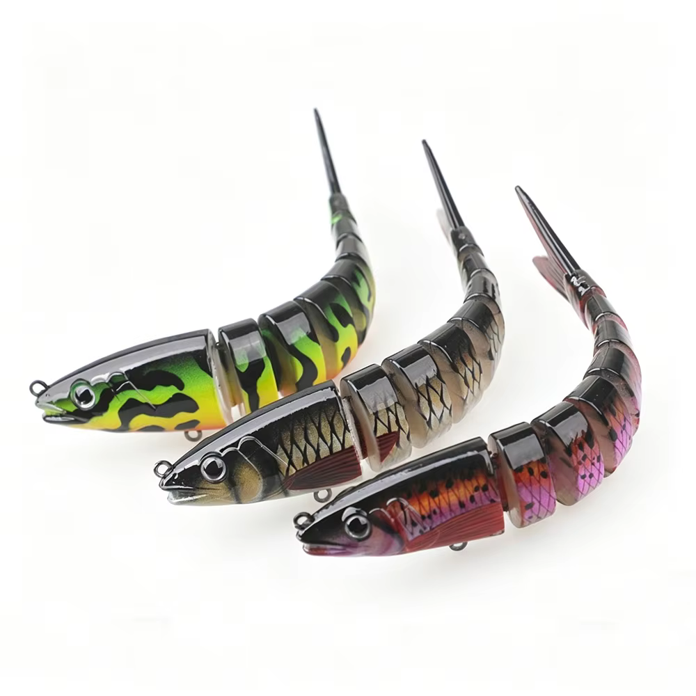 Señuelo articulado de 8 segmentos 13 cm 20 g – Natación lenta