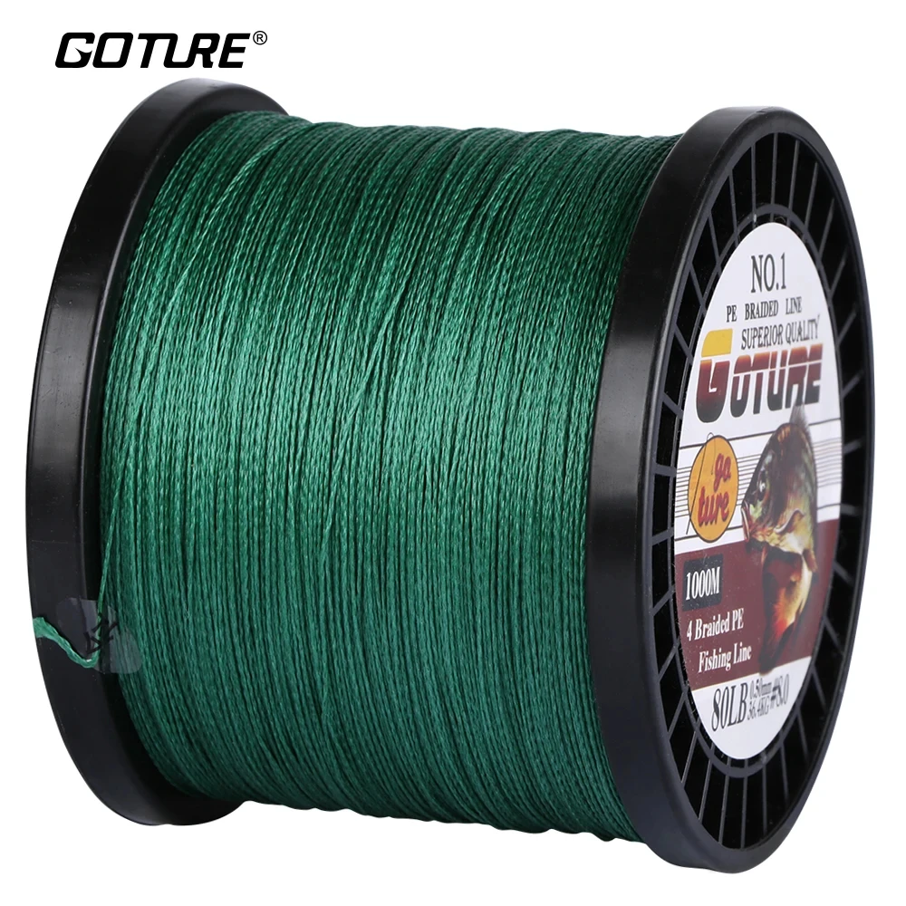 Goture Línea de pesca trenzada PE súper resistente multifilamento - imagen 3