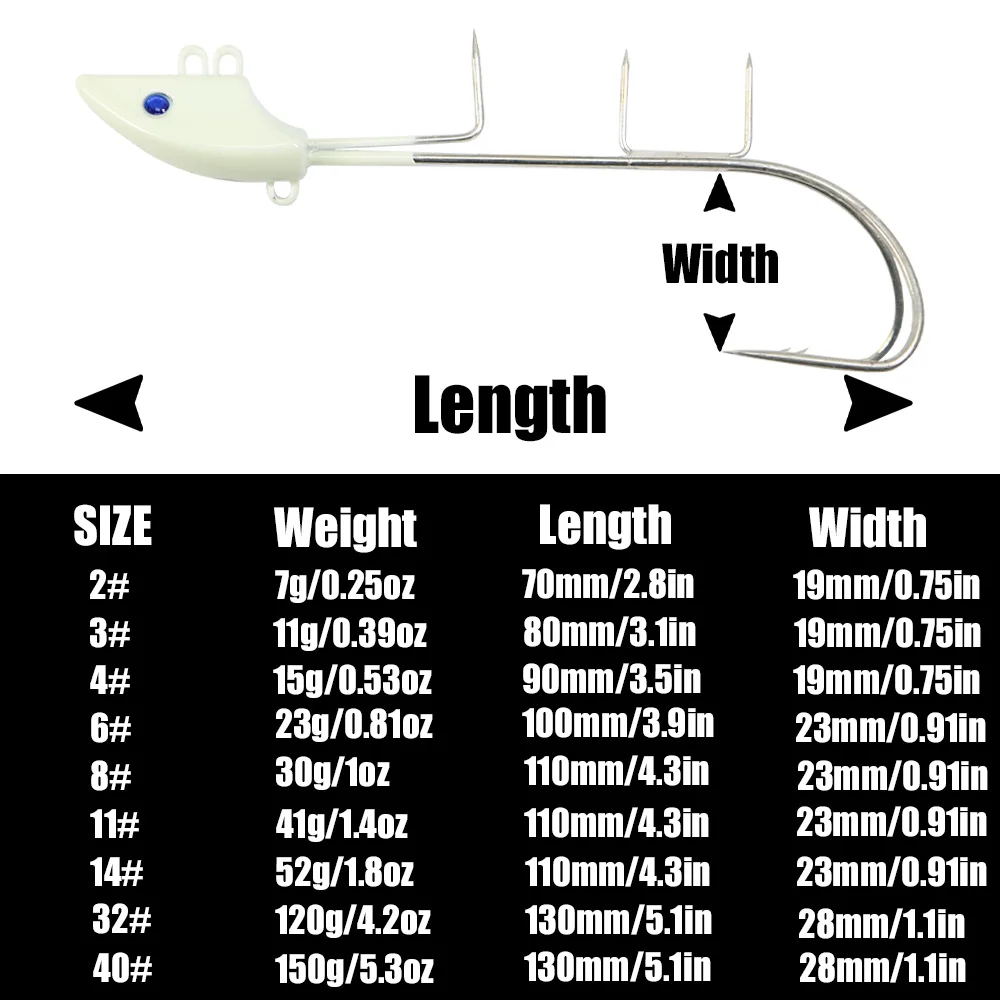 Anzuelo Jigging PEAK Trichiurus Sea Jig – Fluorescente para mar - imagen 3