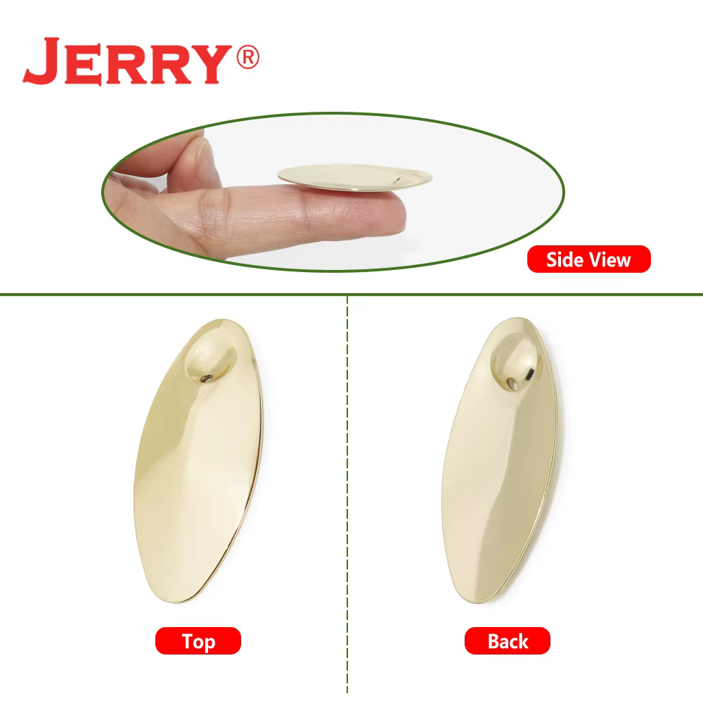 Jerry Inline Spinner Blade latón – Cuchara spinning de pesca - imagen 3