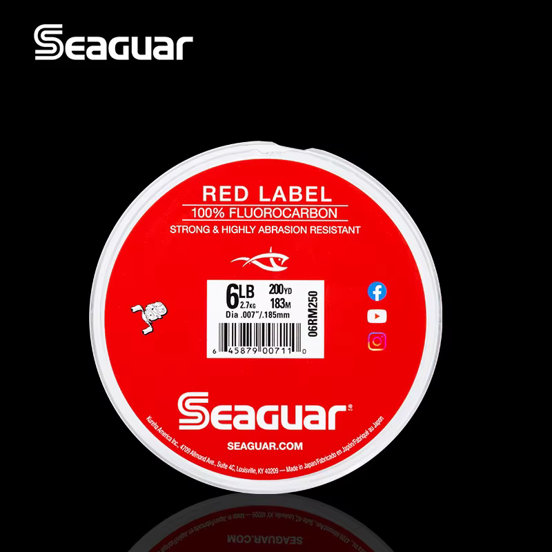 Seaguar Red Label – Línea de Fluorocarbono para Agua Dulce