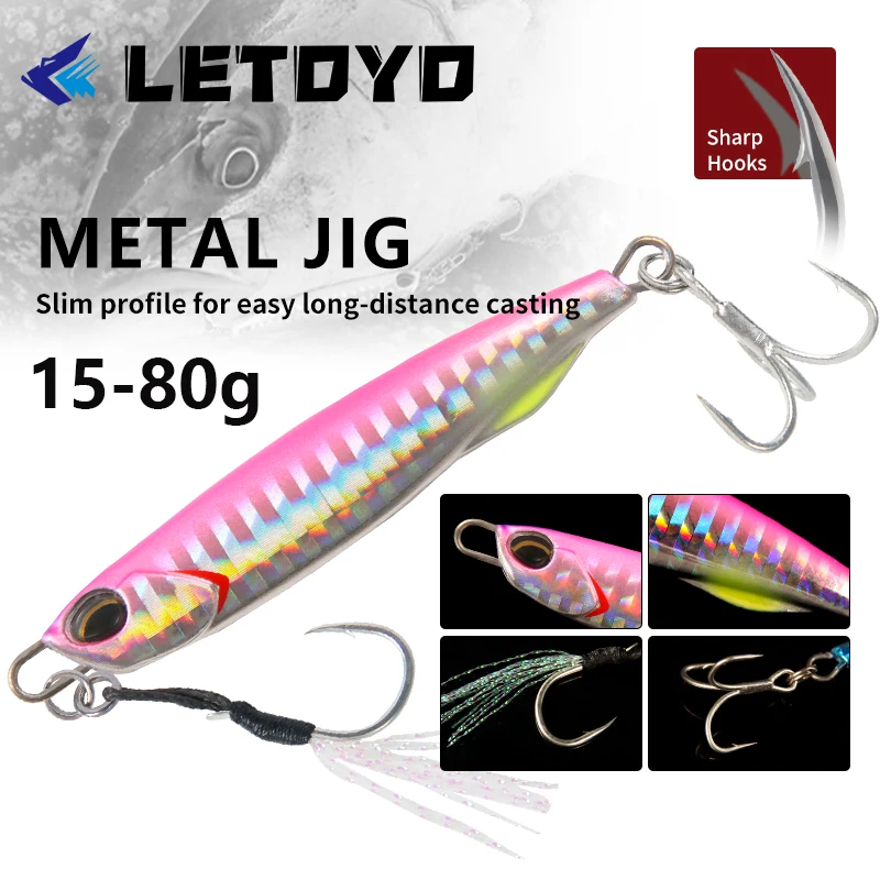 LETOYO señuelo luminoso metal para pesca en mar y atún, barco