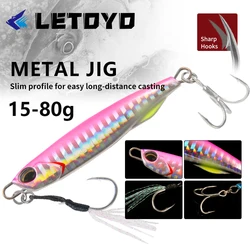 LETOYO señuelo luminoso metal para pesca en mar y atún, barco