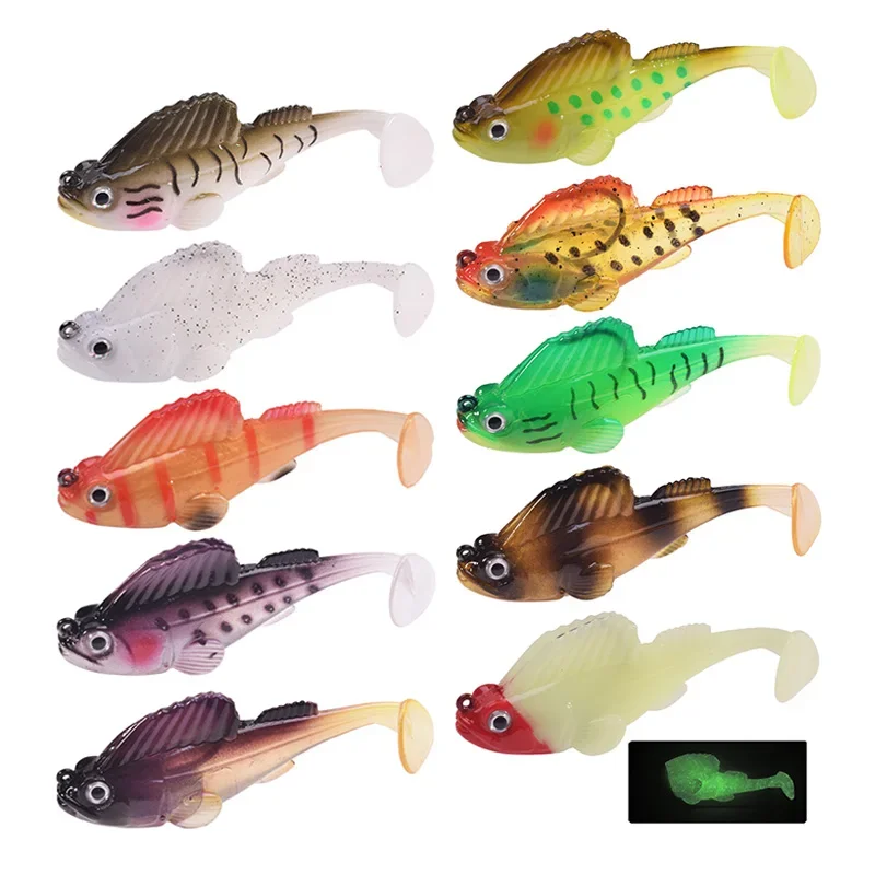 Wobblers silicona soft bait – Swimbaits lucio perca trucha - imagen 4