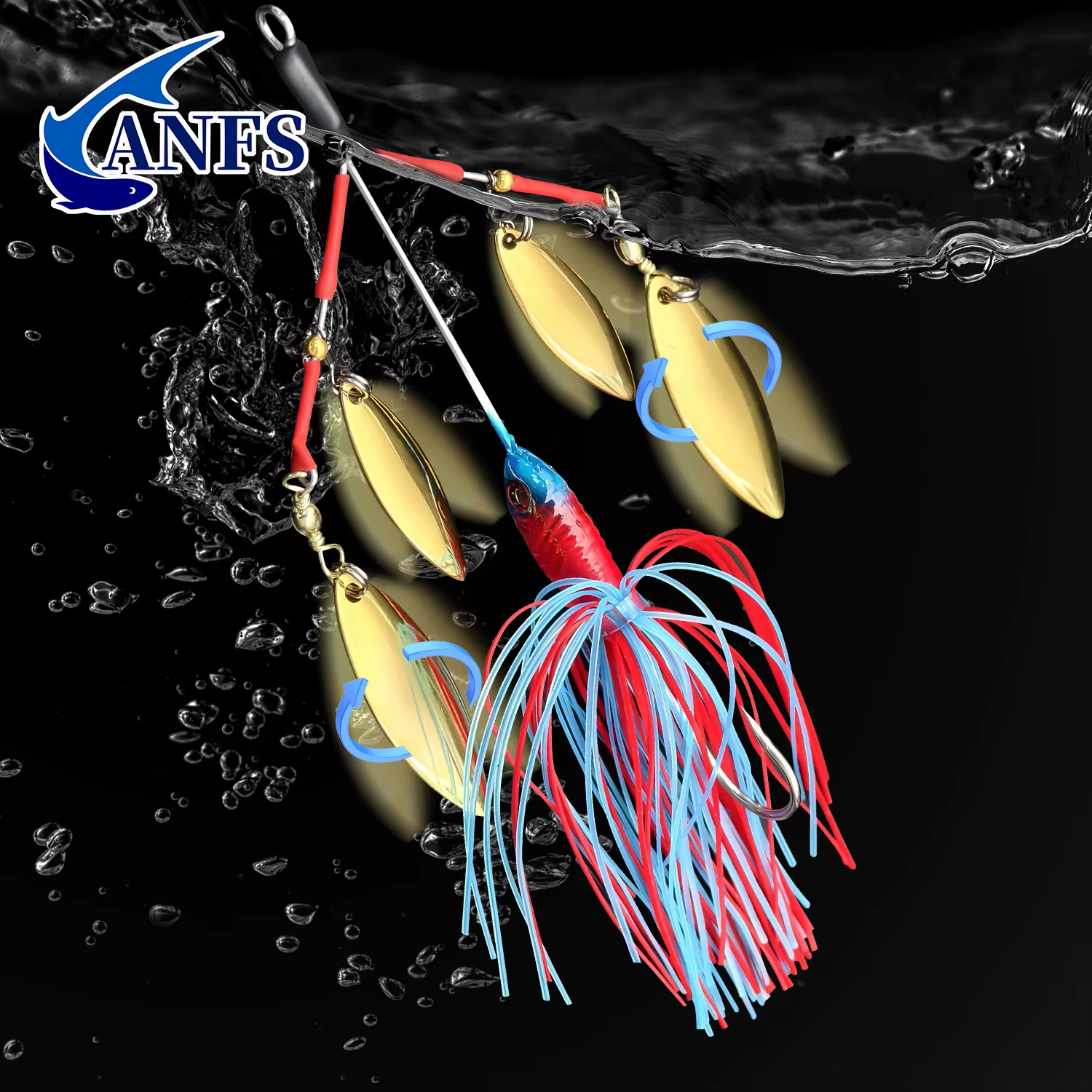 Spinnerbait ANFS para lubina y trucha - imagen 4