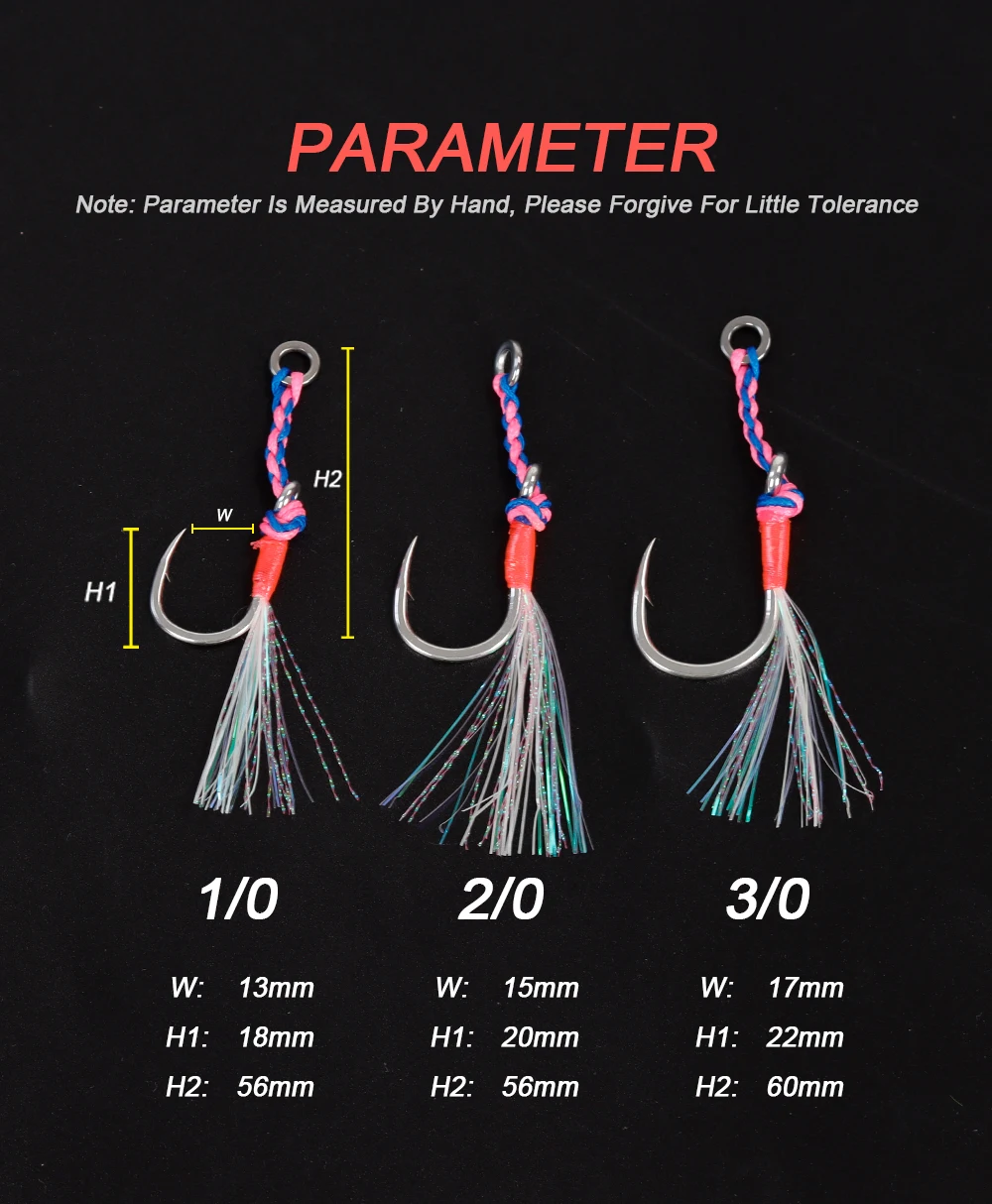 Anzuelos Jig Head con púas TOLU NUEVO de acero carbono - imagen 2