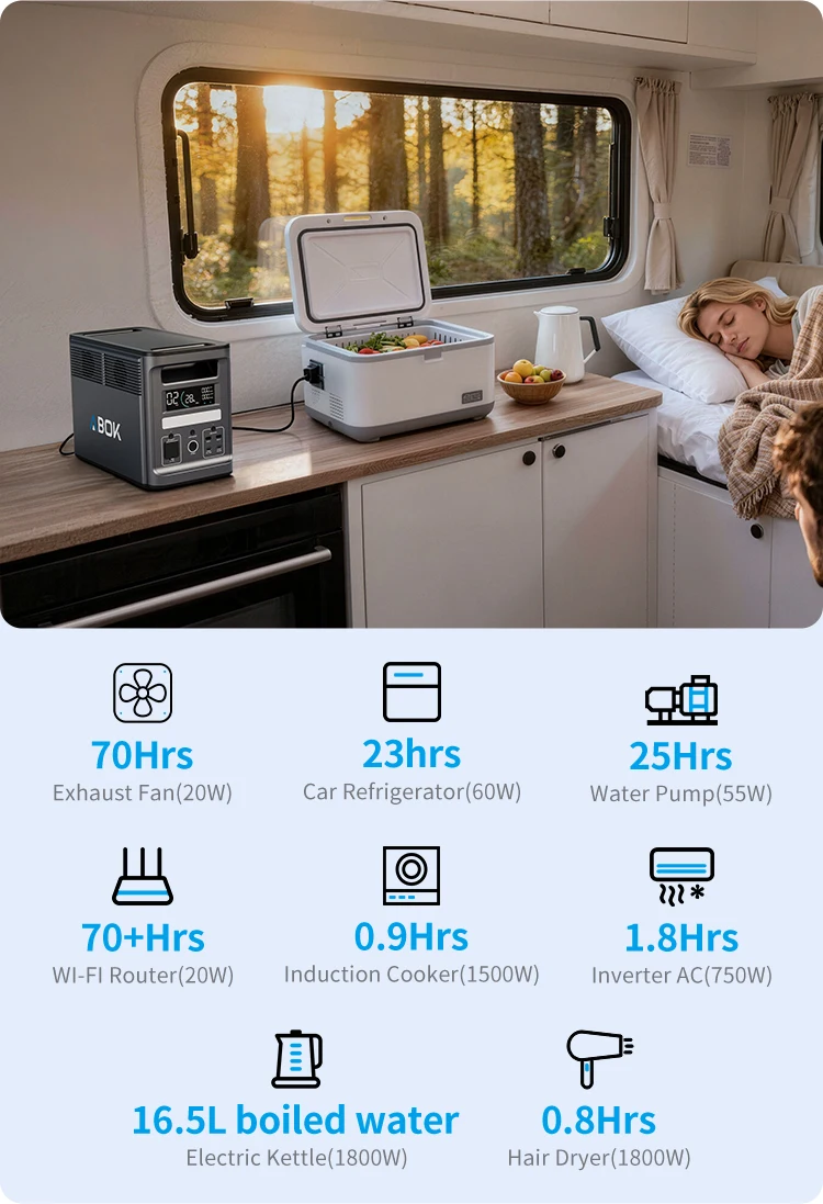 ABOK Ark2000 estación de energía portátil con app LiFePO4 - imagen 3