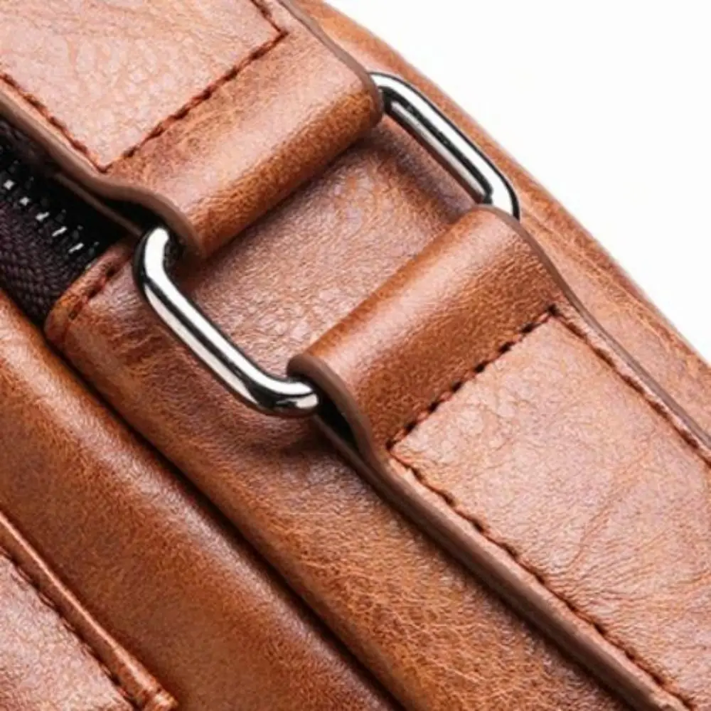 Bolso bandolera vintage cuero PU con solapa resistente al desgaste - imagen 5
