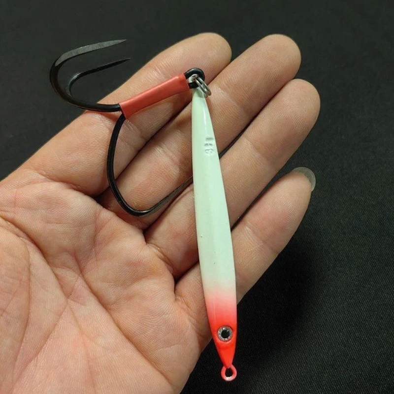 Anzuelos de acero alto carbono con cuchilla para jigging largo carpa - imagen 4
