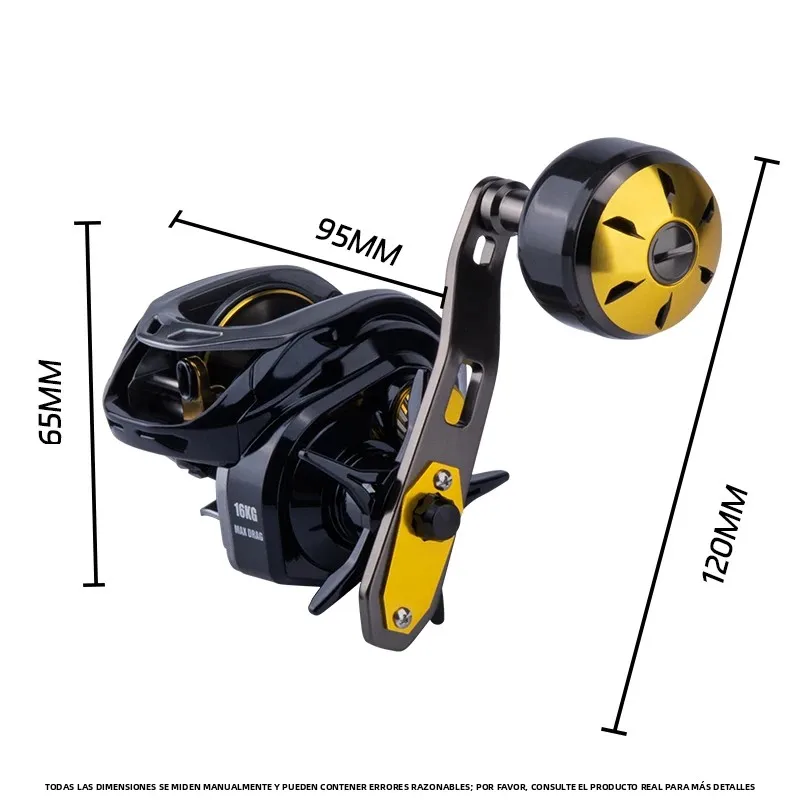 Carrete DEUKIO Big Baitcaster con mango extendido - imagen 5