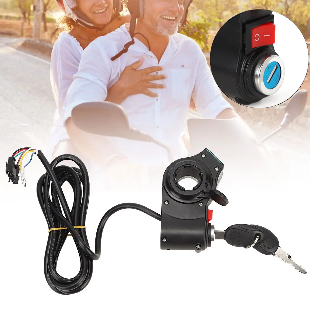 Patinete eléctrico rojo: pantalla con bloqueo de pulgar y empuñadura - imagen 3