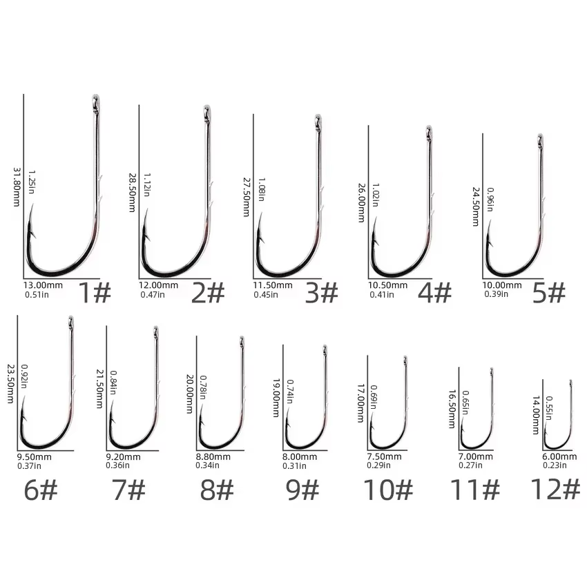 Aorace Anzuelos Jig Head con púas – Vástago largo para carpa y mar - imagen 3