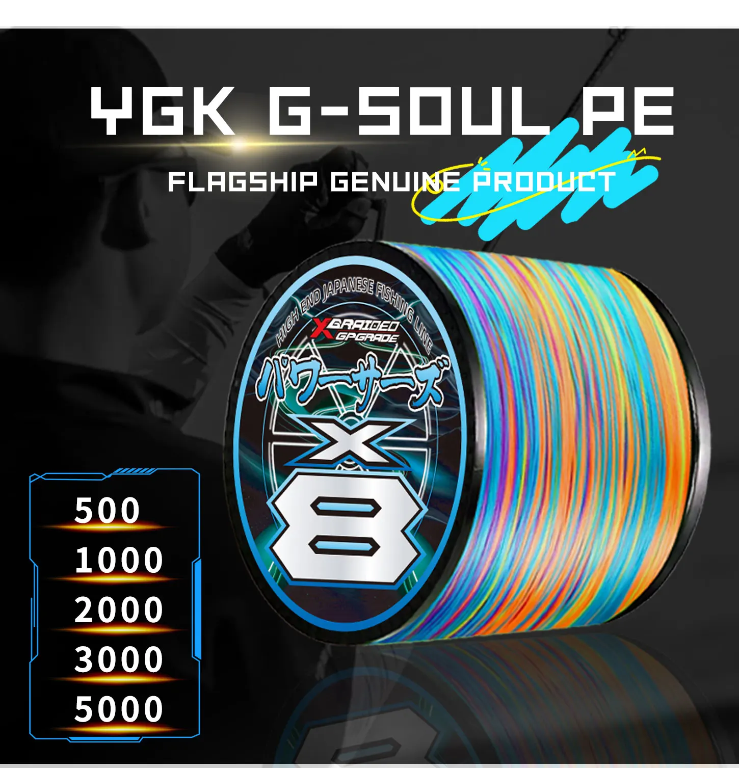 Detalle del trenzado del YGK G-SOUL PE X8