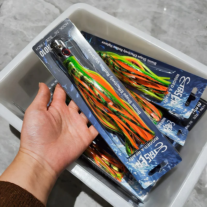 Señuelo calamar biónico Obsession TR010 con falda de silicona - imagen 3