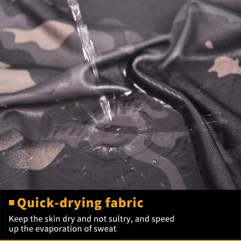 Polo Táctico Camuflaje Han Wild – Manga corta drying rápido para pesca - imagen 5