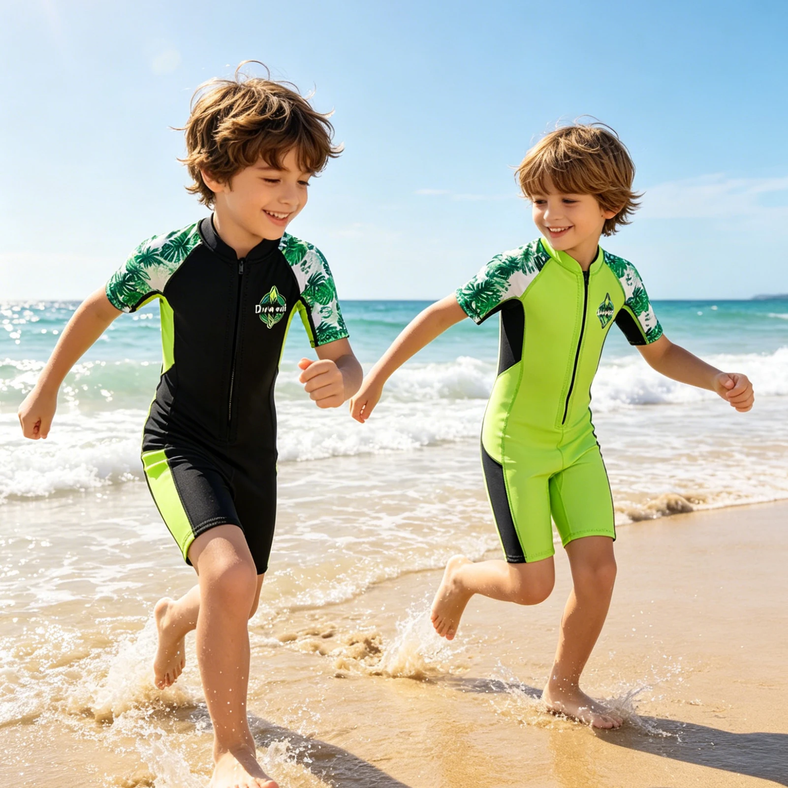 Traje de neopreno infantil manga corta para surf y snorkel - imagen 2