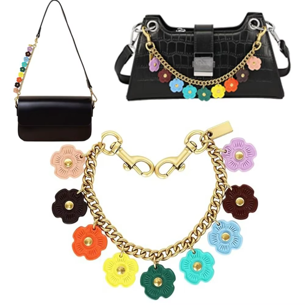 Colgante Metal Floral para Bolso – Colgante DIY con Diseño de Flores - imagen 3
