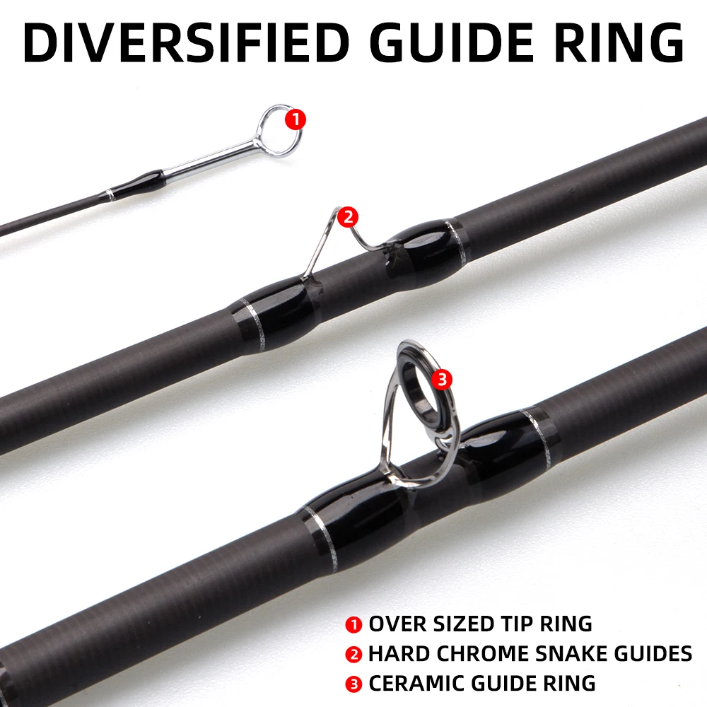 Caña de mosca FishingFans Fly 36T fibra de carbono para trucha y lubina - imagen 4