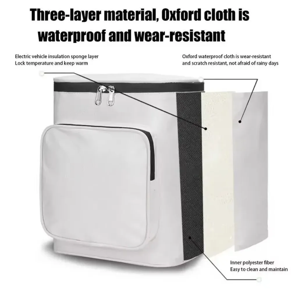 Bolsa delantera patinete eléctrico Oxford impermeable bolsillo grande - imagen 4