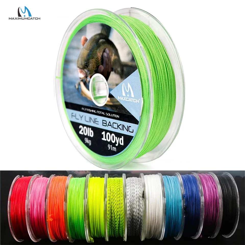 Línea de respaldo trenzada MAXIMUMCATCH duradera, anti-corrosión