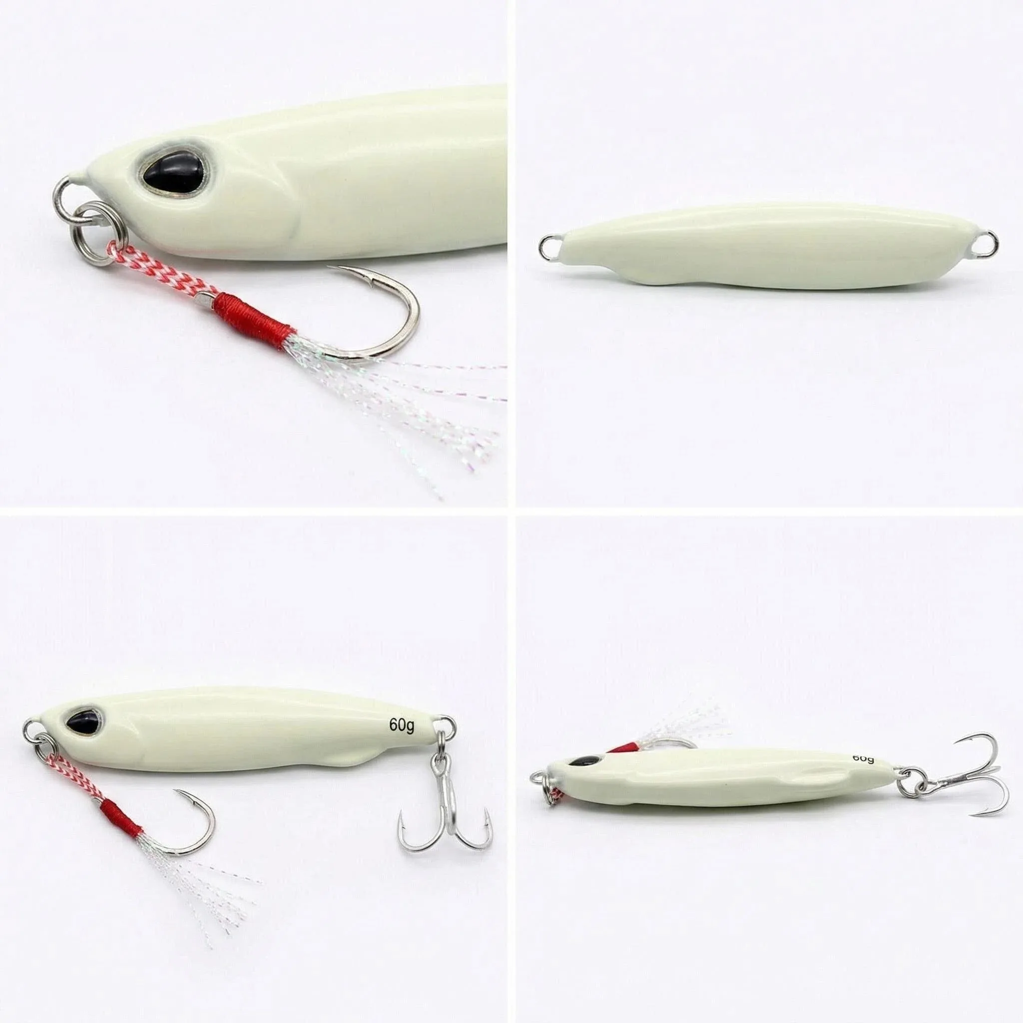 Señuelo luminoso de caída lenta – Cuchara metálica jig para lubina - imagen 4