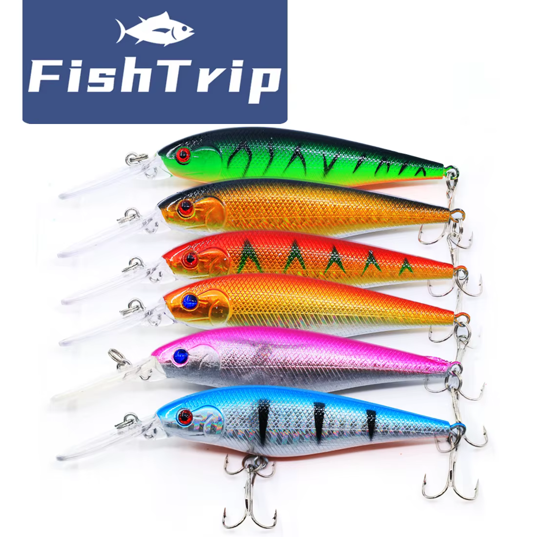 Señuelo duro flotante FishTrip para lubina, trucha y lucio - imagen 5