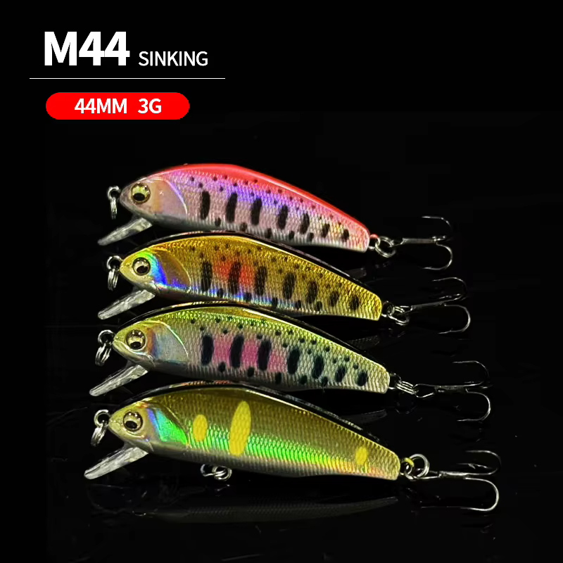 Señuelo Minnow Hundible 44mm 3g con Anzuelos Triples - imagen 3