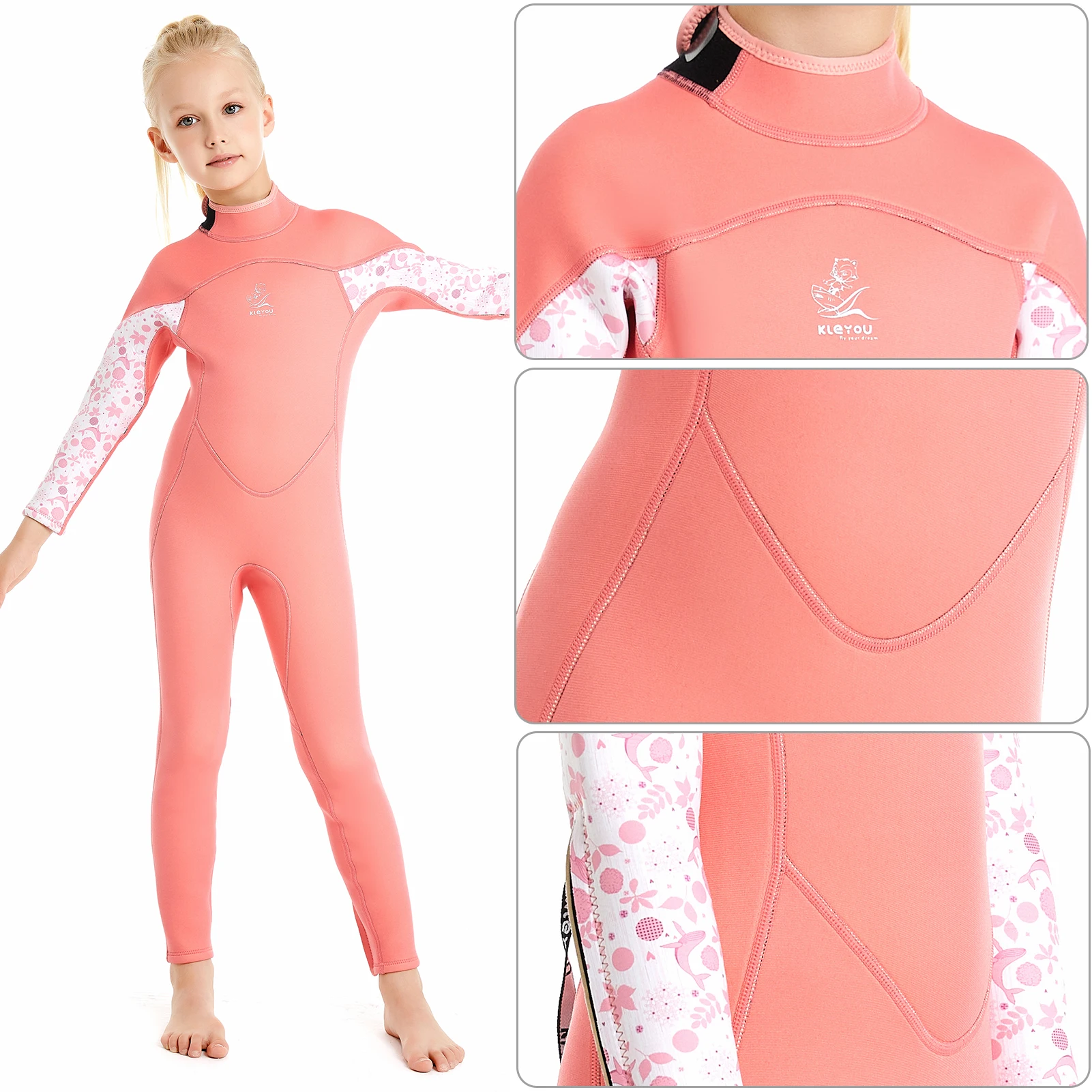 Traje de neopreno grueso para buceo infantil de agua fría - imagen 3