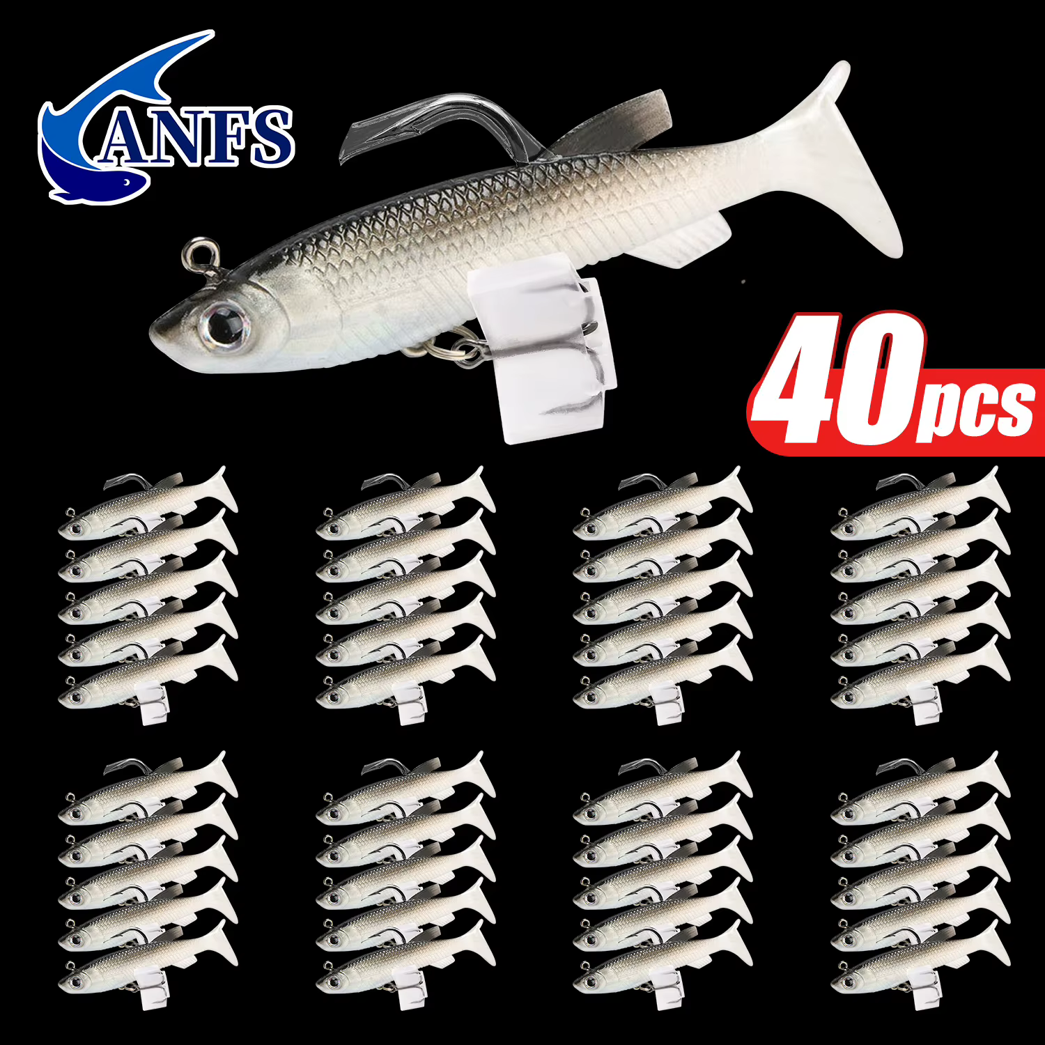 Vinilo ANFS 40 Realista – Cebos Suaves para Agua Dulce y Salada - imagen 3