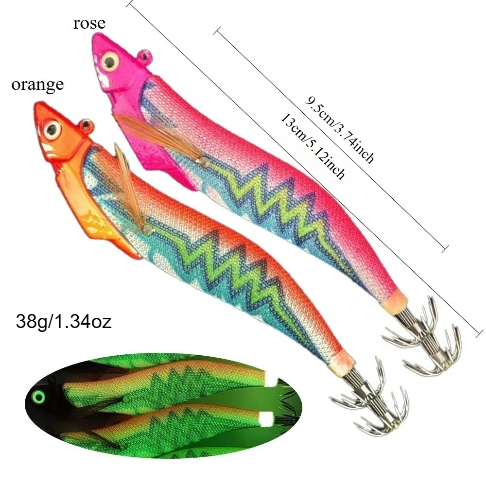 Señuelo Egi calamar horizontal con simulación UV de camarón - imagen 2