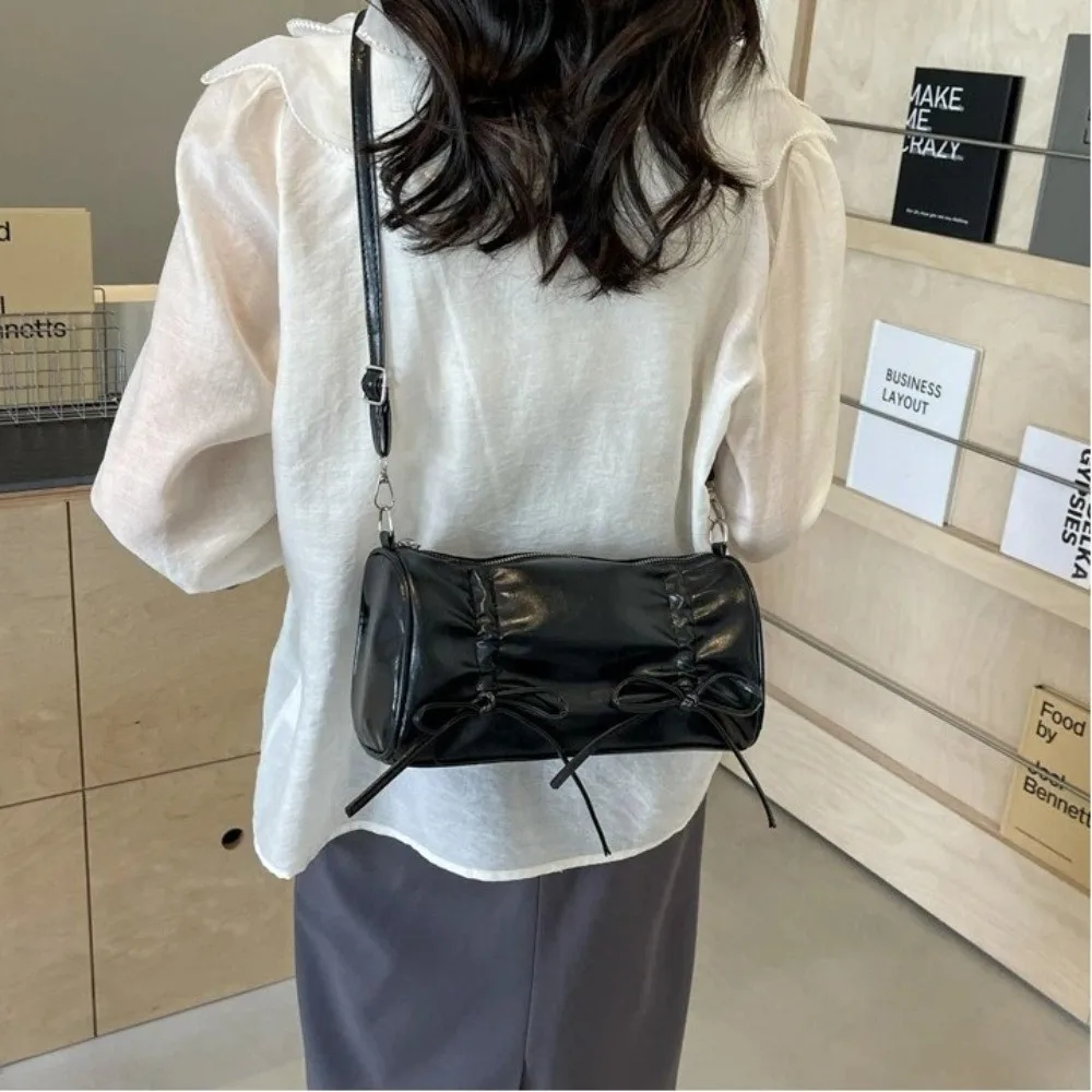 Bolso bandolera Y2K de piel sintética con lazo – gran capacidad - imagen 2