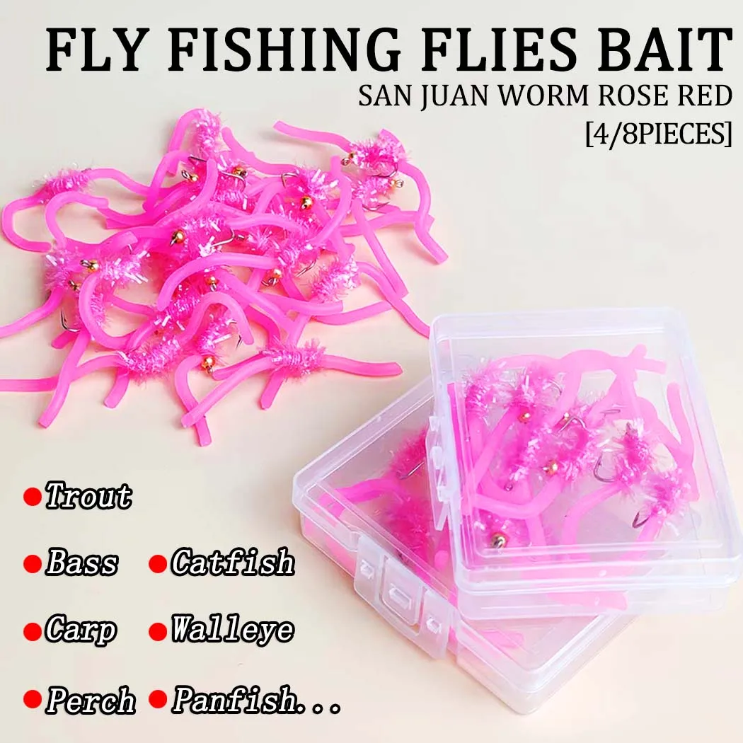 Bait de gusano artificial San Juan con cabeza de latón