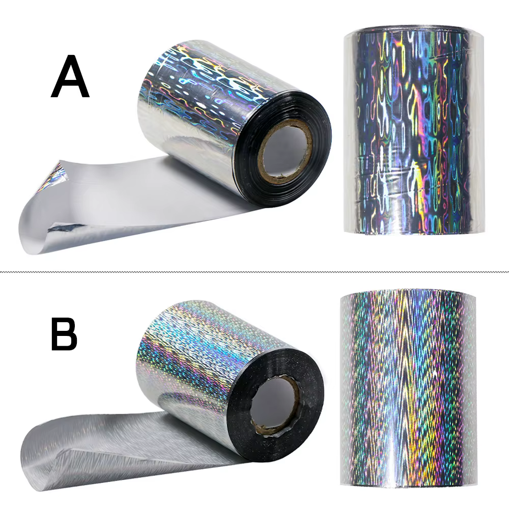Rollo hologáfico 8cm para señuelos de pesca – Transferencia térmica - imagen 3