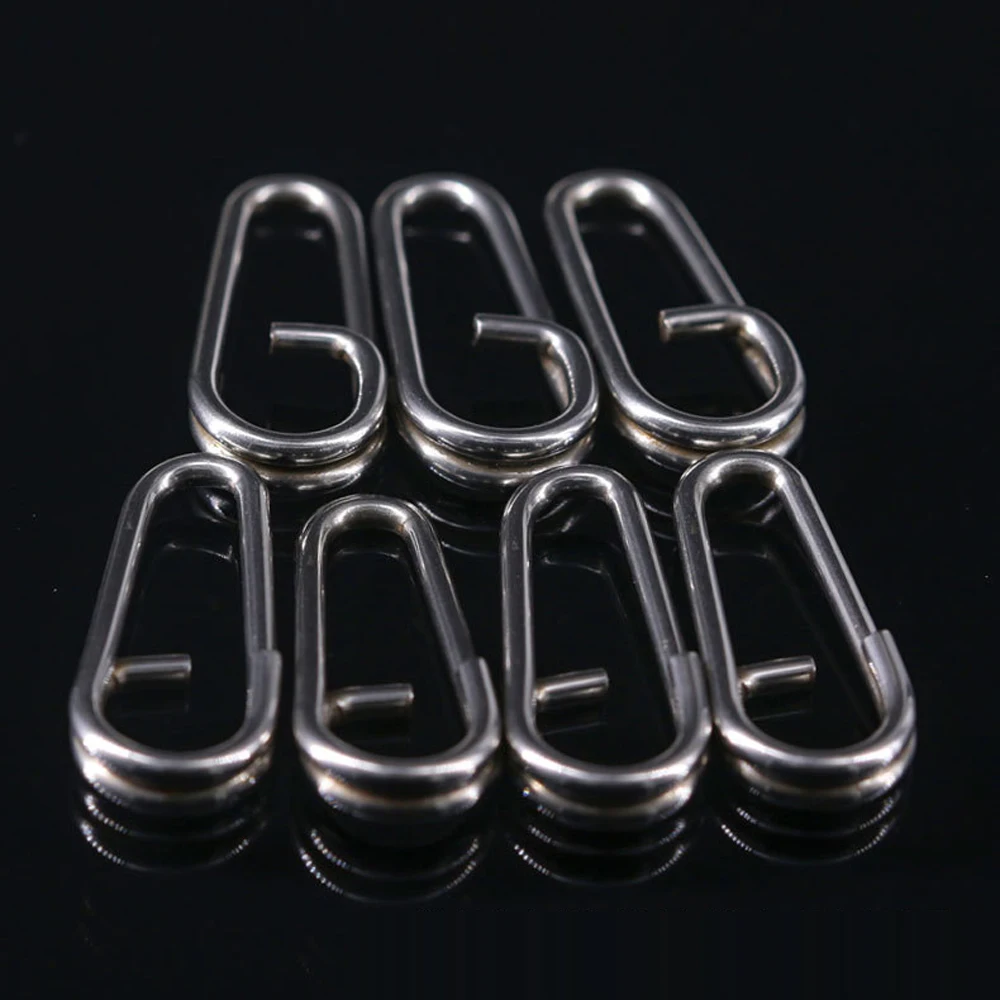Anillos divididos DNDYUJU acero inox – Broche giratorio señuelos - imagen 5